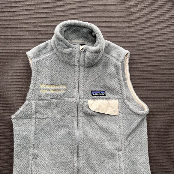 Patagonia Vest Womens Small Synchilla Fleece Full Zip Numinous Coffee Embroidere - Picture 9 of 10